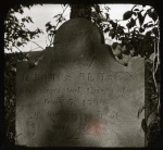 Tombstone of Jeromus Remsen (1735-1790), ca. 1910 (BHS)