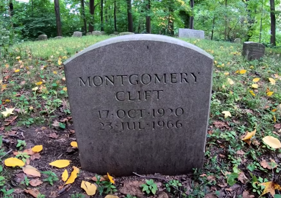 Montgomery Clift’s grave at the Friends Cemetery in Prospect Park (FindaGra...